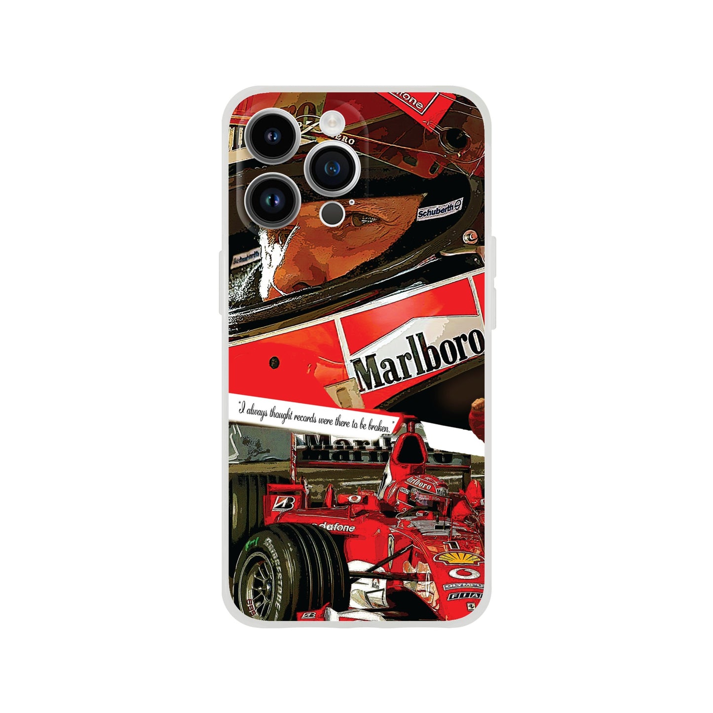 Michael Schumacher Custom Tribute Phone Flexi case