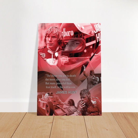 James Hunt Custom Tribute Premium Semi-Glossy Paper Poster