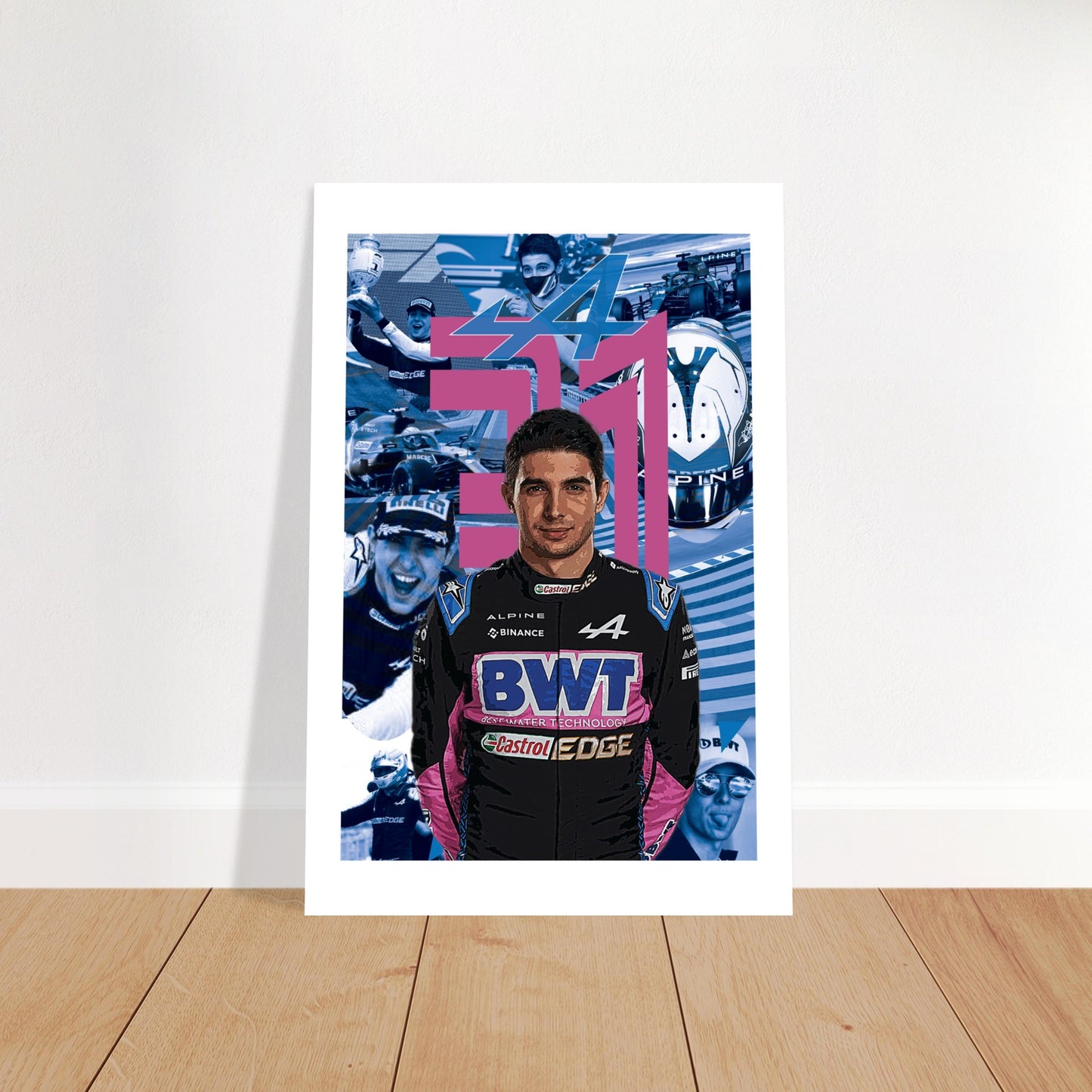 Esteban Ocon Custom Premium Semi-Glossy Paper Poster