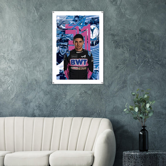 Esteban Ocon Custom Acrylic Print