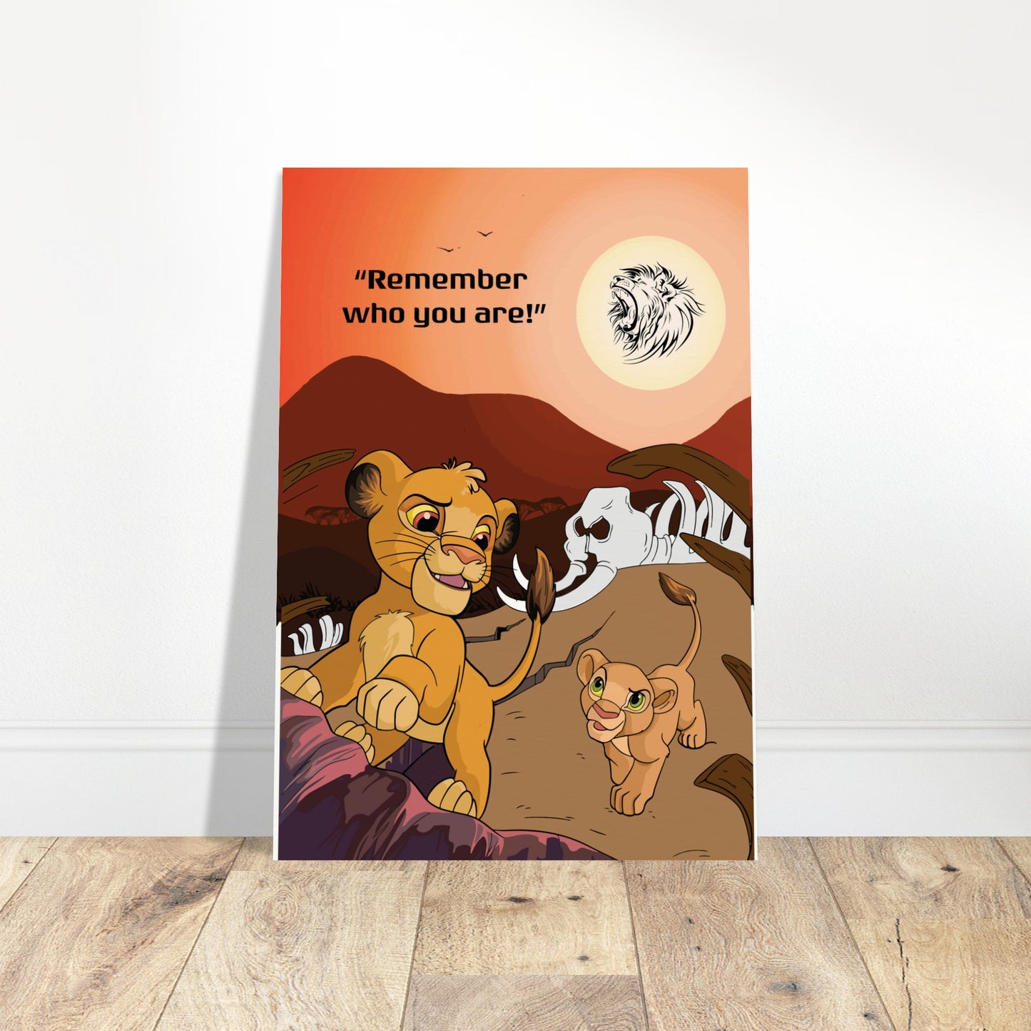 Simba's Journey Museum-Quality Matte Paper Poster