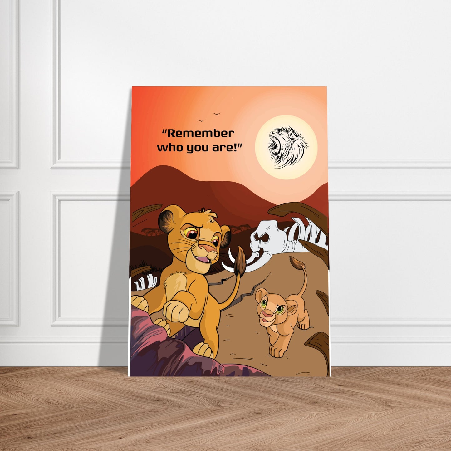 Simba's Journey Premium Semi-Glossy Paper Poster