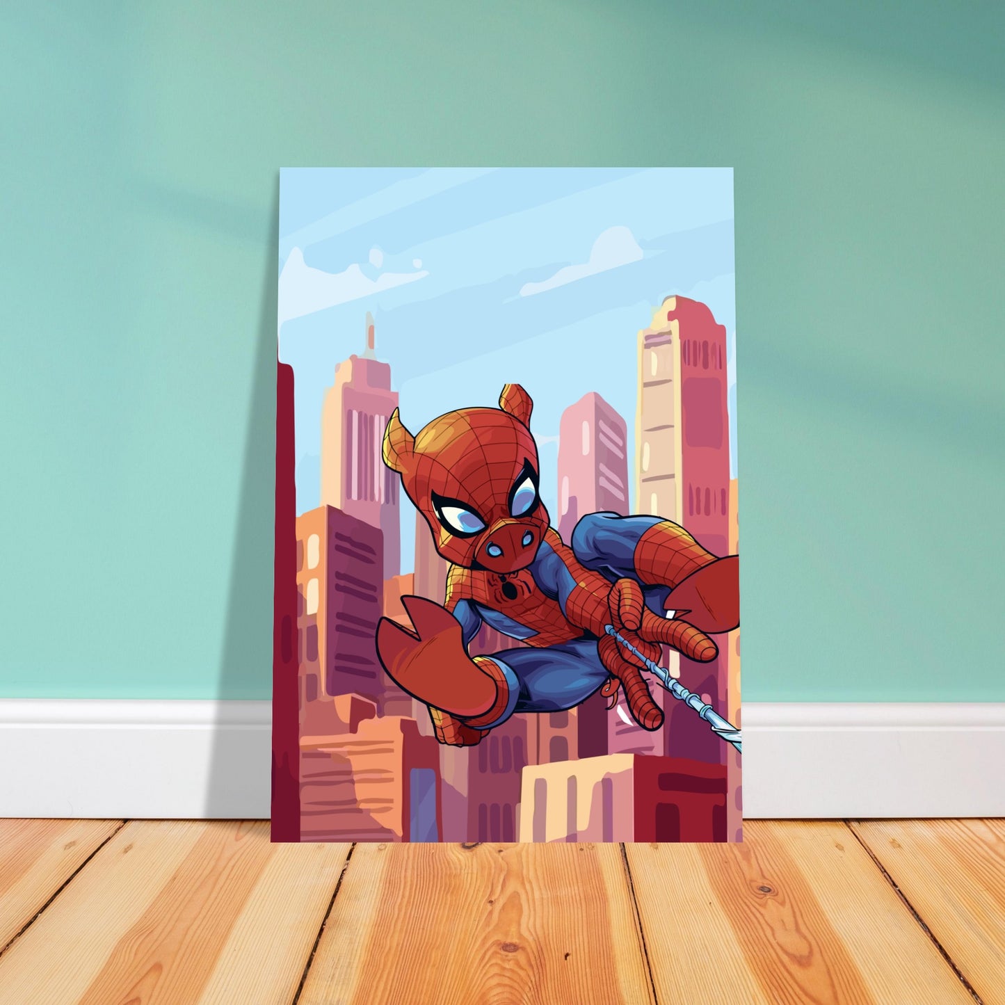 Spider-Pig Premium Semi-Glossy Paper Poster