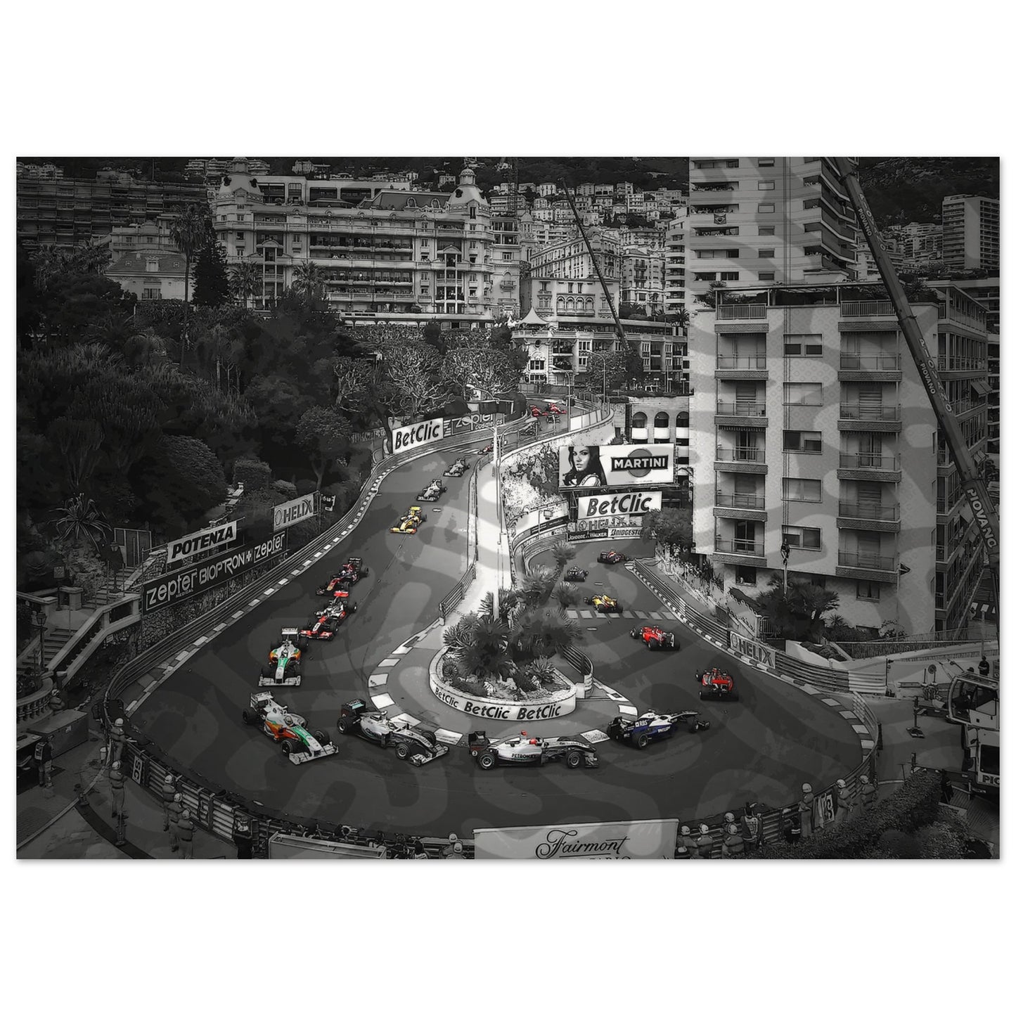 Monaco GP Custom (oil-paint style) Museum-Quality Matte Paper Poster