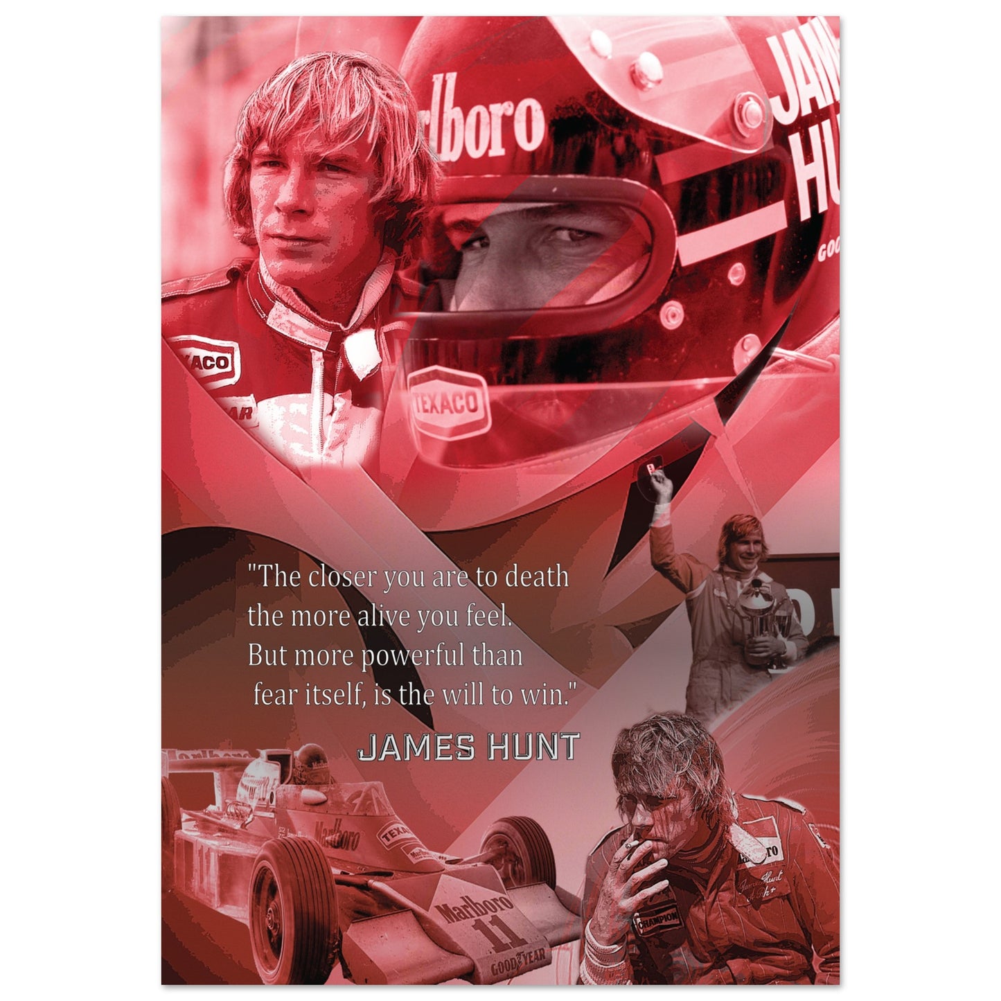 James Hunt Custom Tribute Classic Semi-Glossy Paper Poster