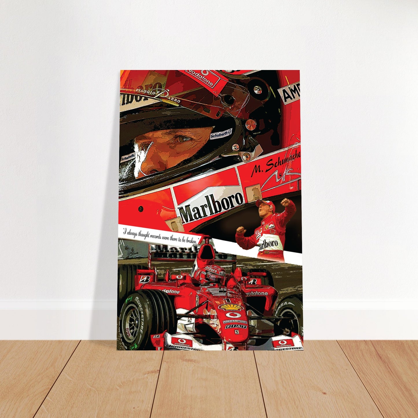 Michael Schumacher Custom Tribute Premium Semi-Glossy Paper Poster