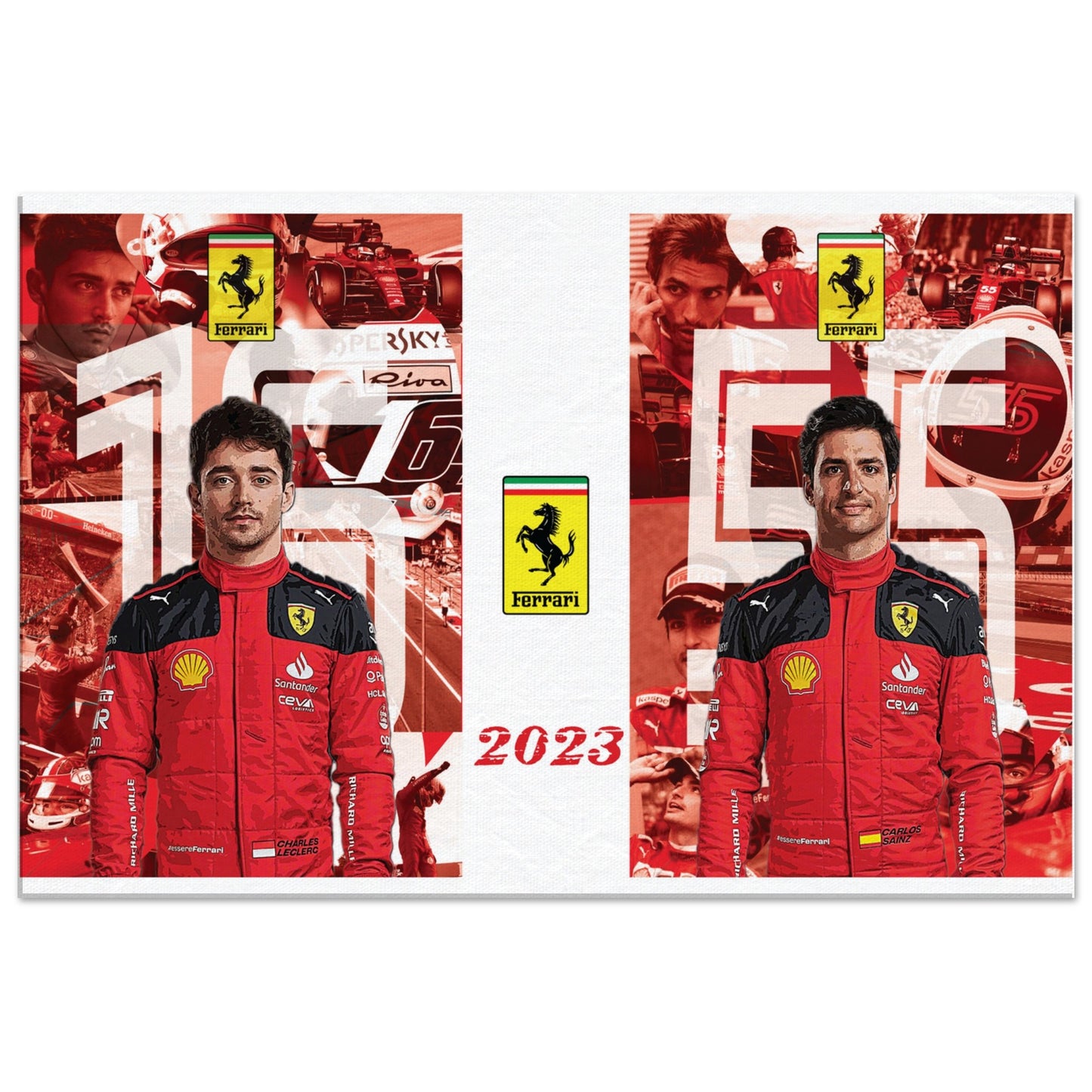 Ferrari 2023 Team Custom Canvas