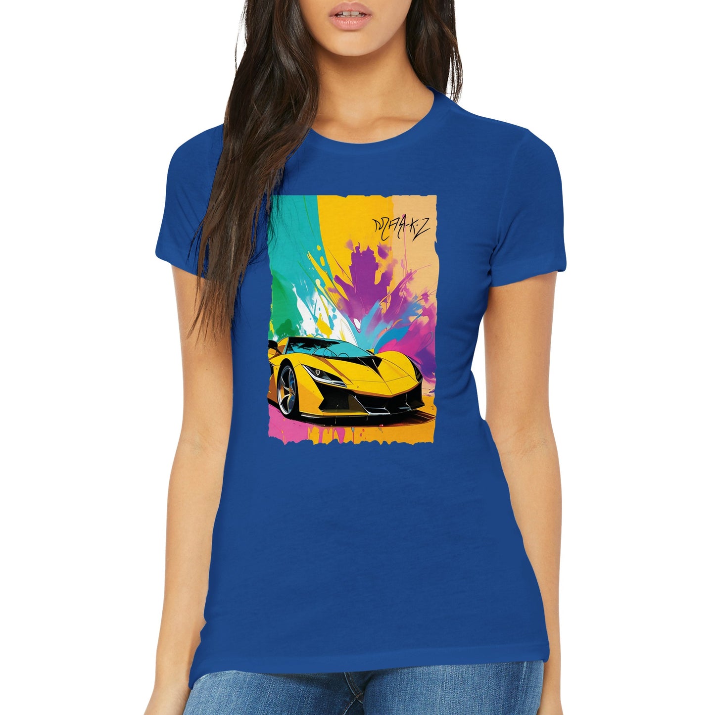 Supercar Delight Premium Womens Crewneck T-shirt