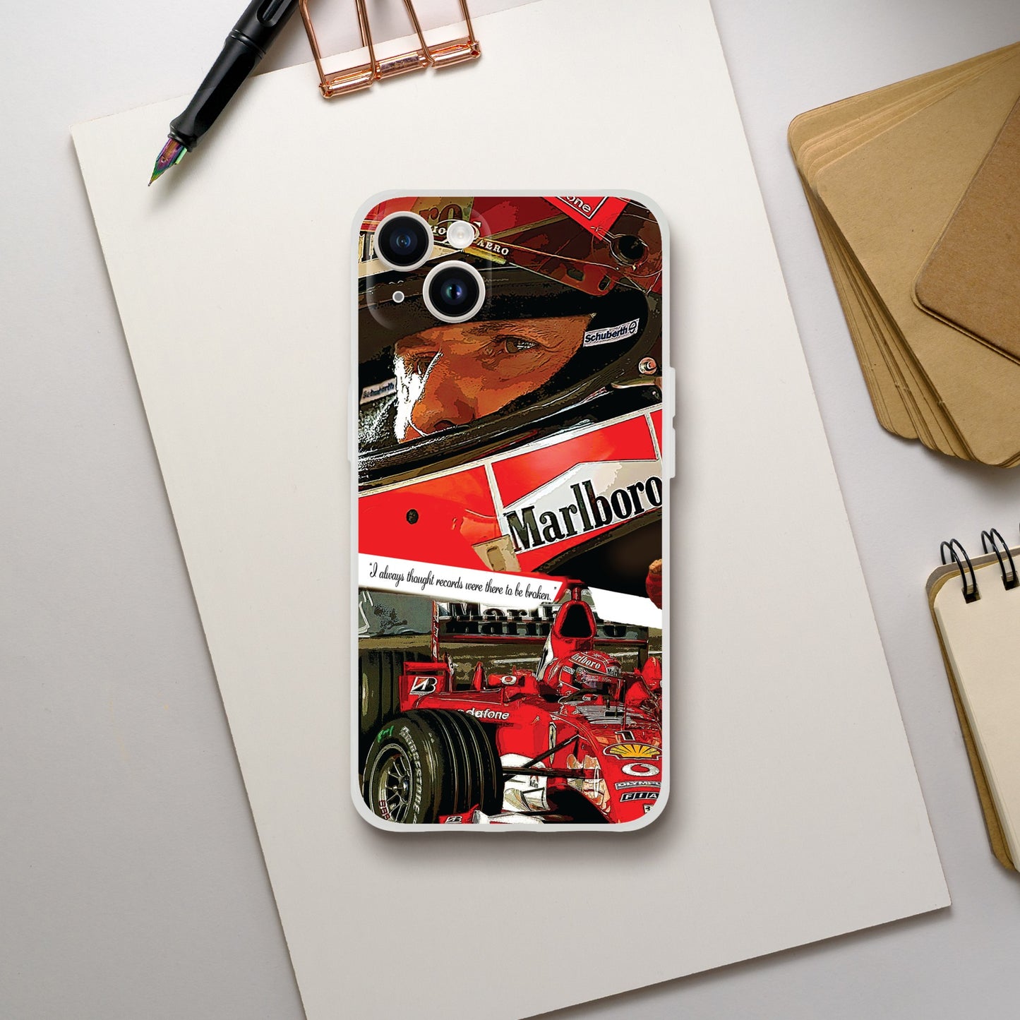 Michael Schumacher Custom Tribute Phone Flexi case