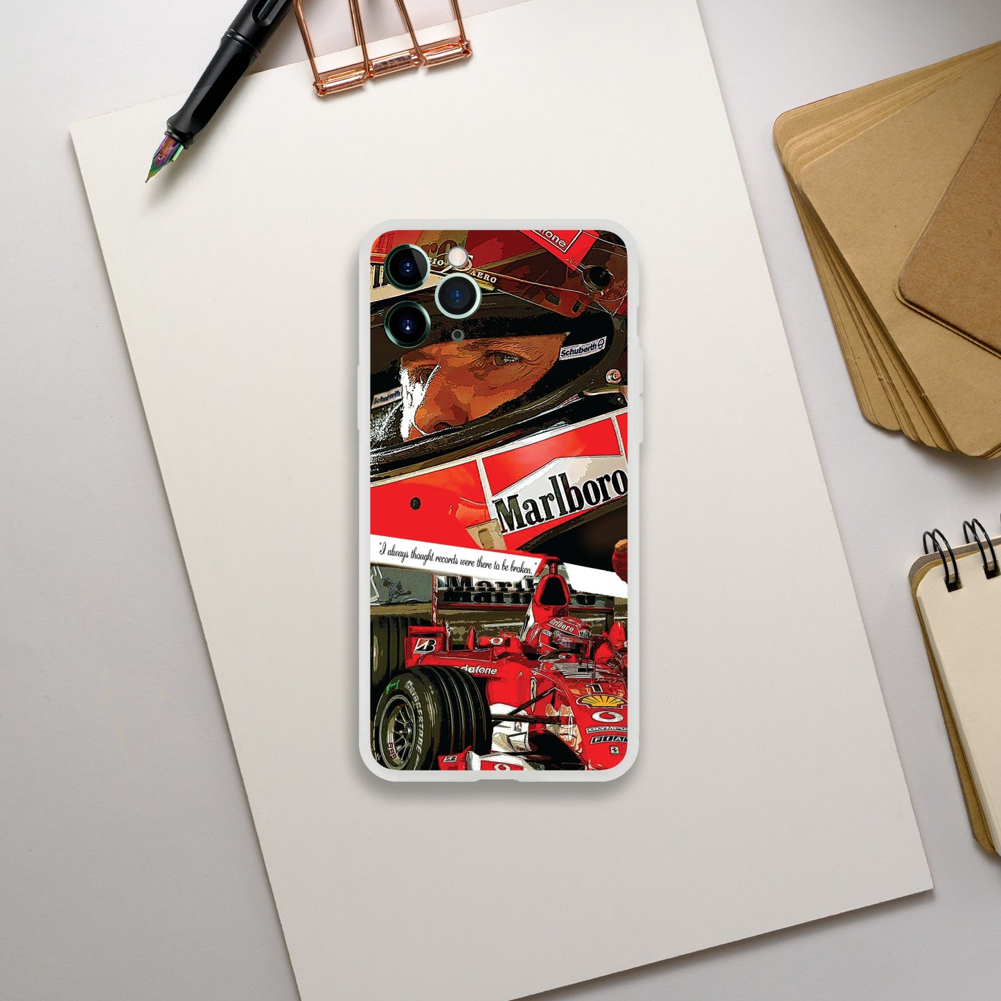 Michael Schumacher Custom Tribute Phone Flexi case