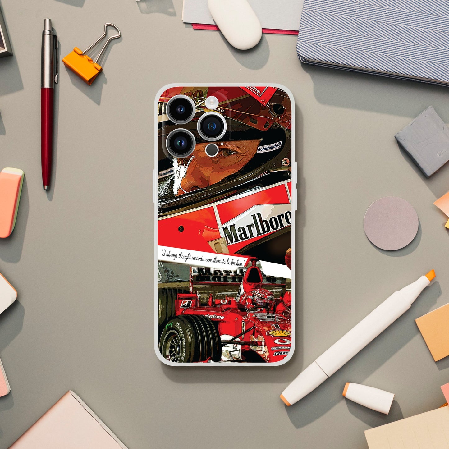 Michael Schumacher Custom Tribute Phone Flexi case