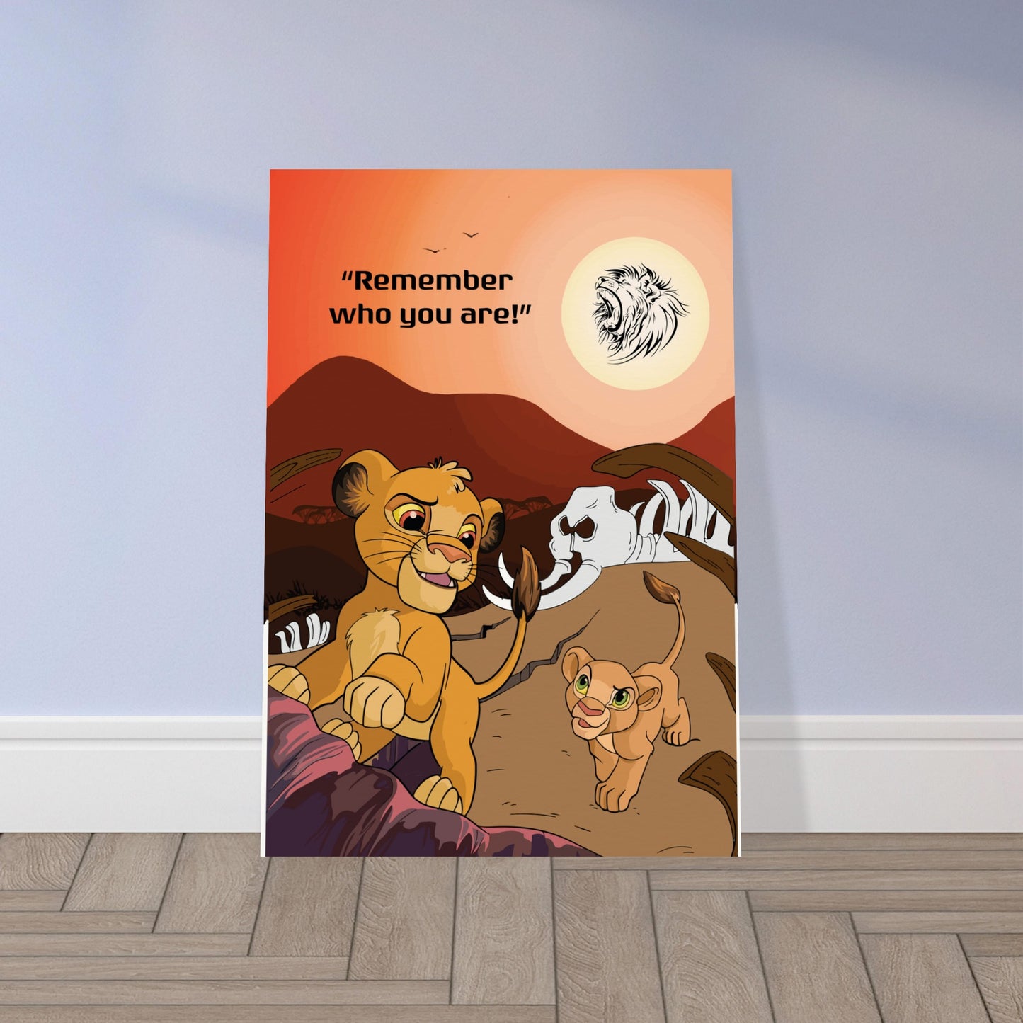 Simba's Journey Museum-Quality Matte Paper Poster