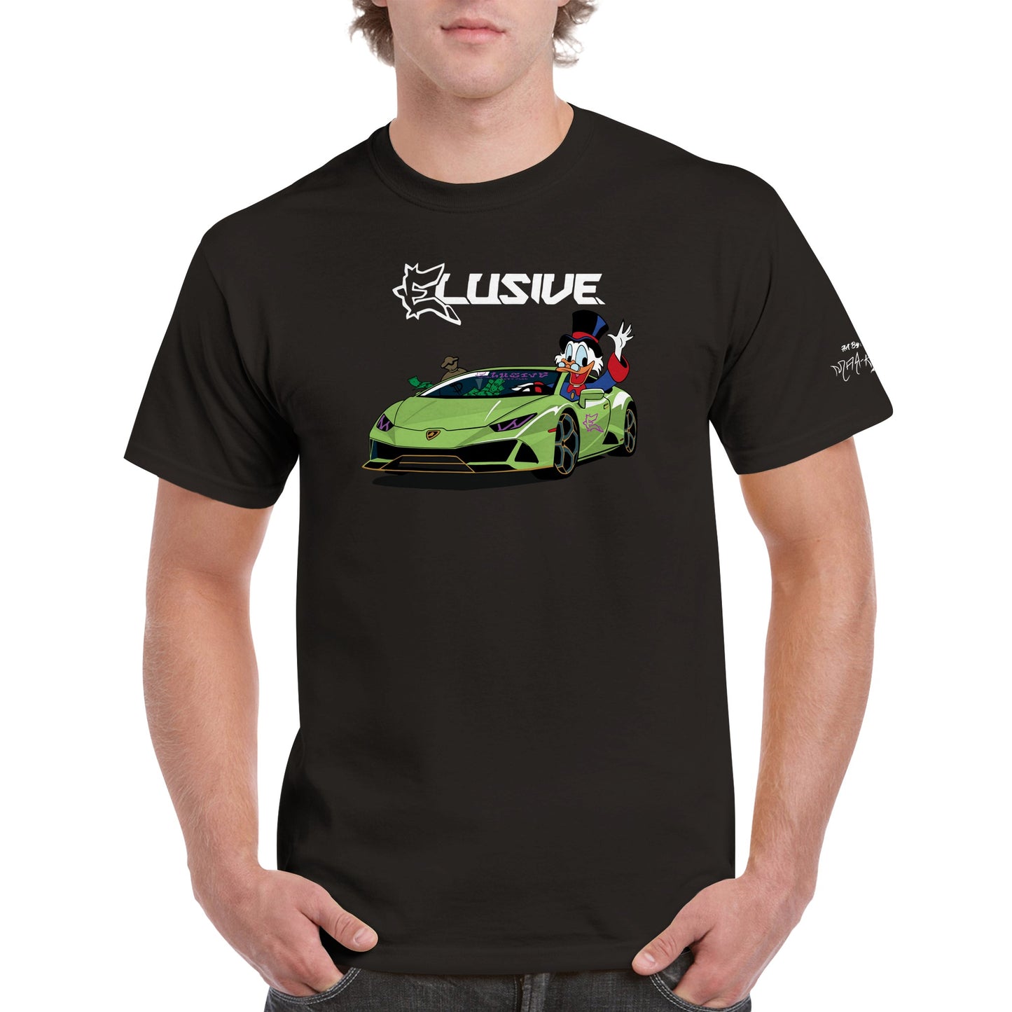 Lambo Scrooge Heavyweight Unisex Crewneck T-shirt