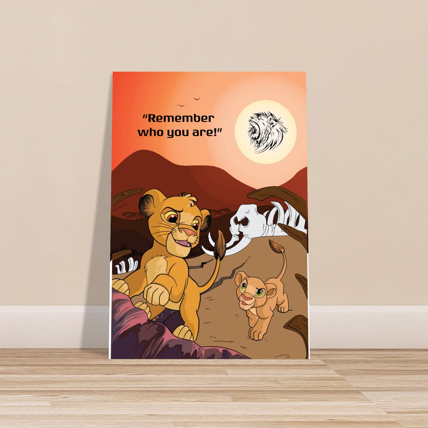 Simba's Journey Premium Semi-Glossy Paper Poster