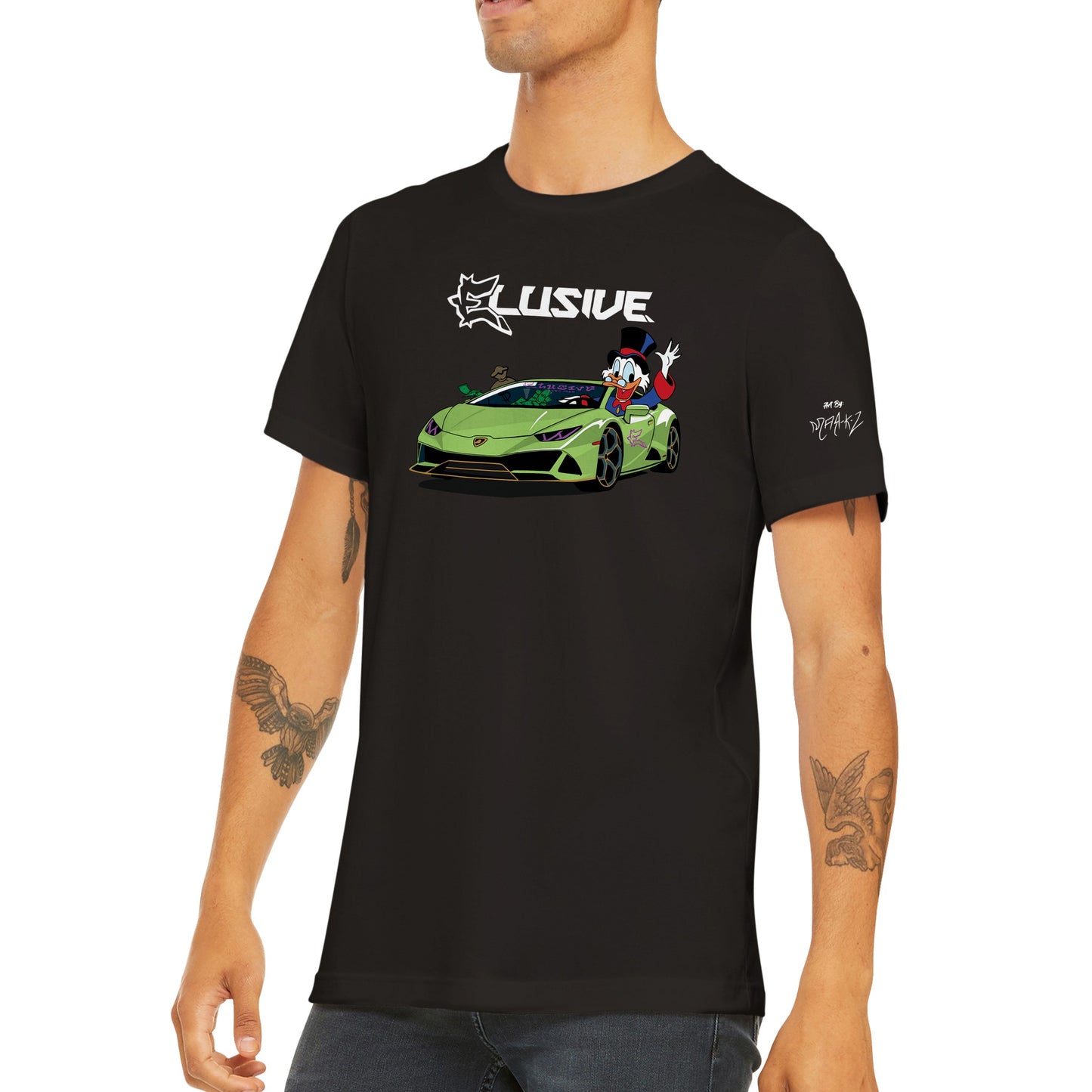 Lambo Scrooge Premium Unisex Crewneck T-shirt