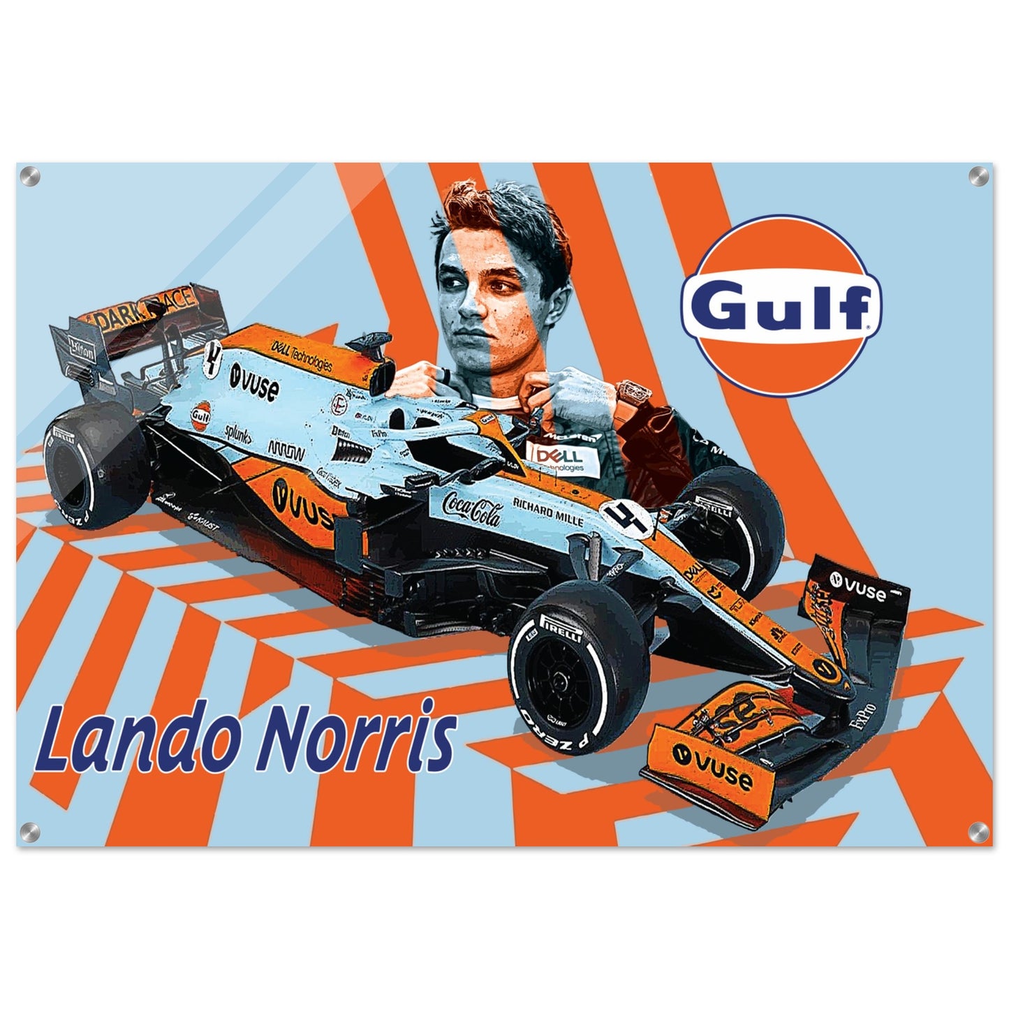 Lando Gulf Tribute Acrylic Print