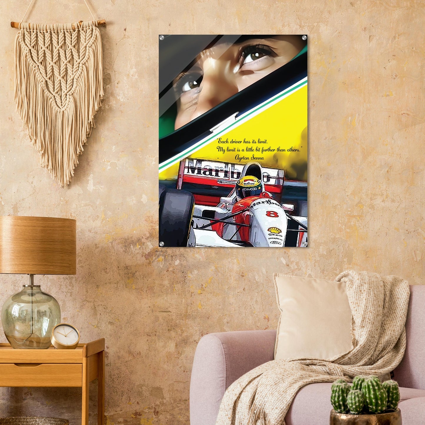 Ayrton Senna Custom Tribute Acrylic Print