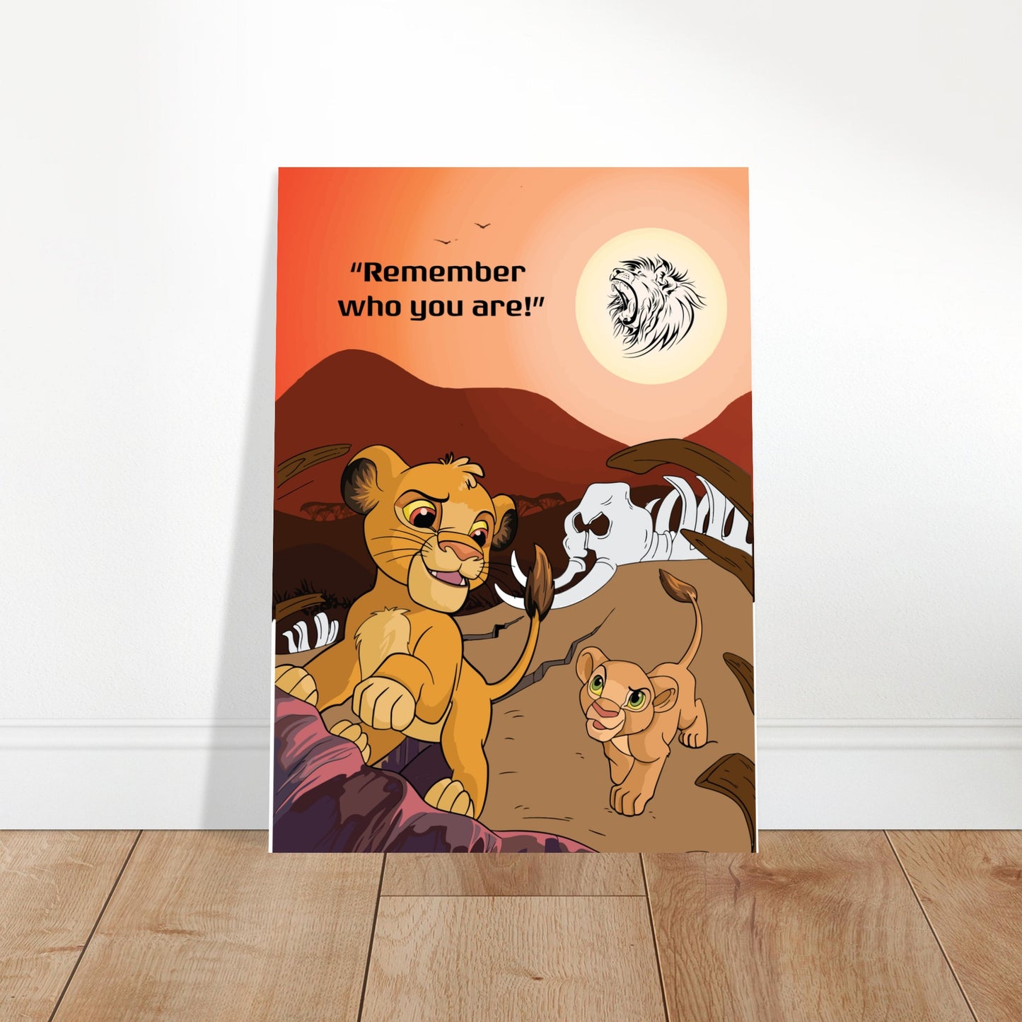 Simba's Journey Classic Semi-Glossy Paper Poster