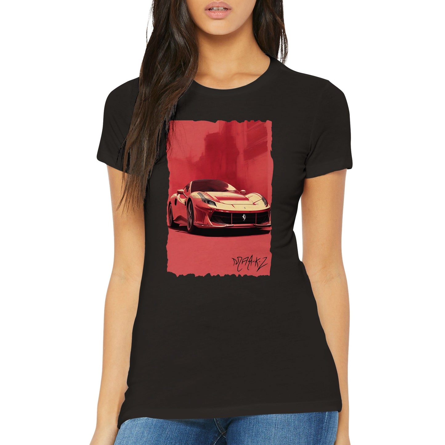 Ferrari in the Heat Premium Womens Crewneck T-shirt