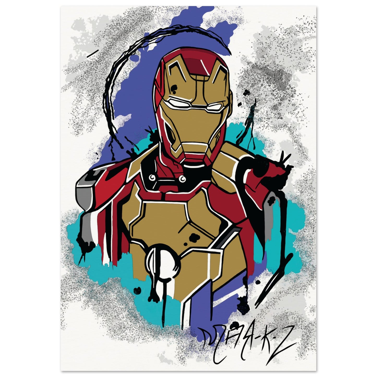 Custom Iron Man Museum-Quality Matte Paper Poster