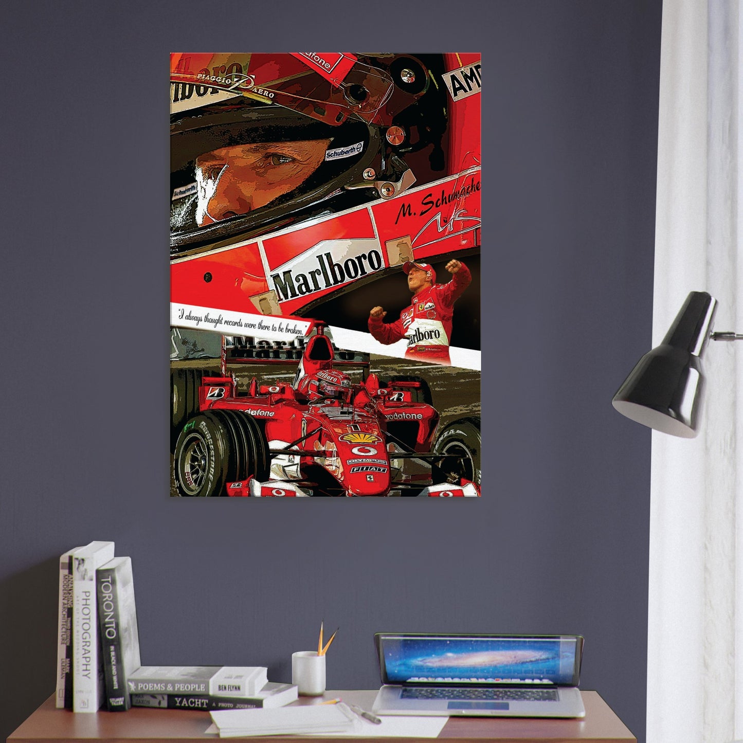 Michael Schumacher Custom Tribute Canvas