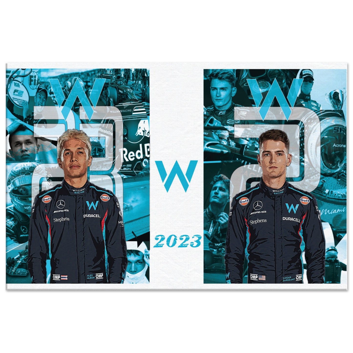 Williams 2023 Team Custom Canvas