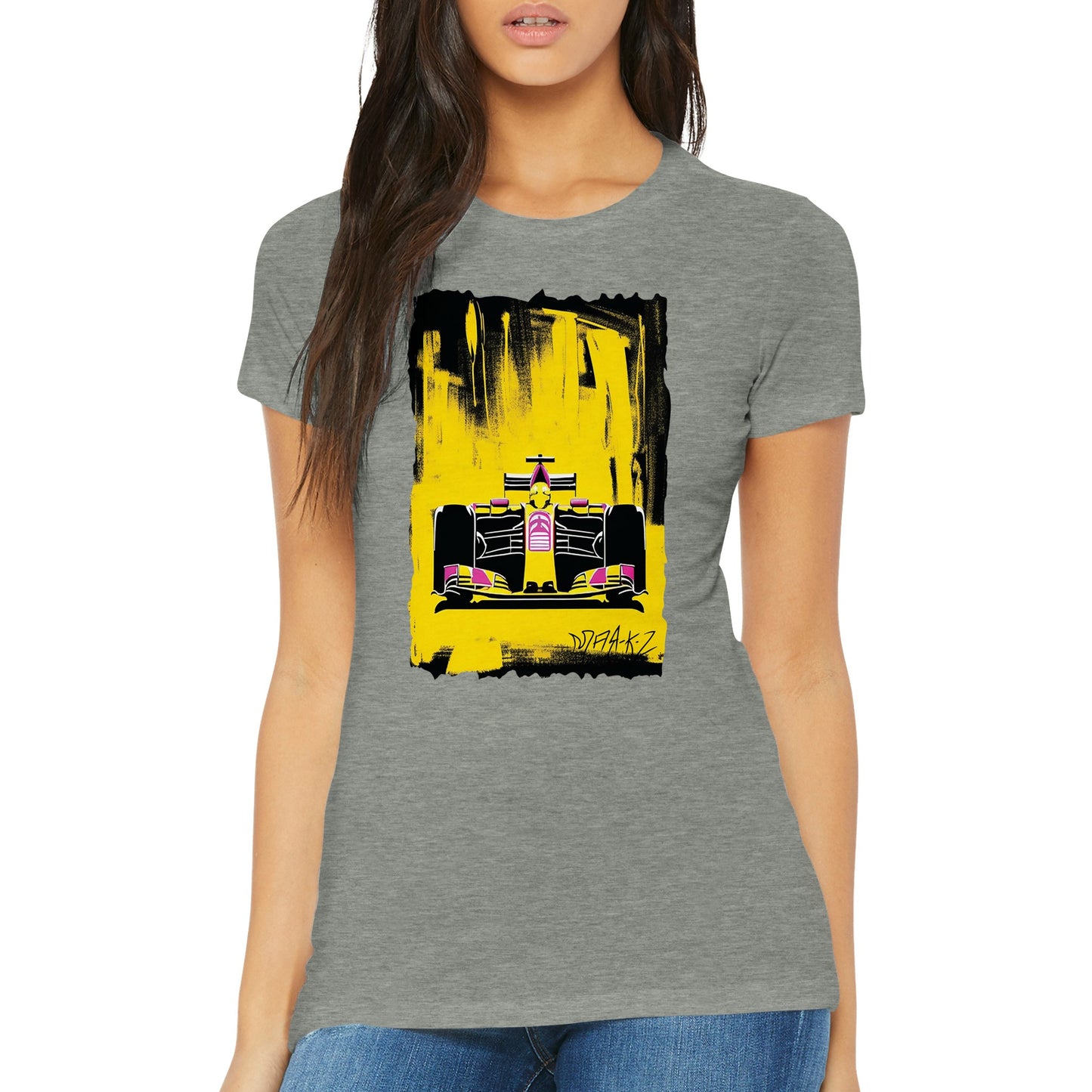 Custom Formula One Premium Womens Crewneck T-shirt