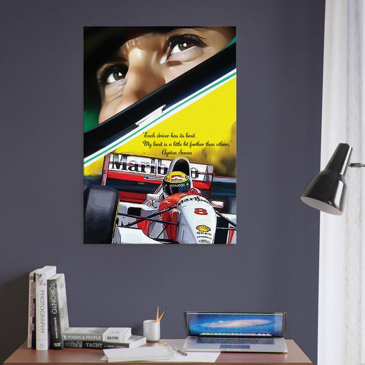 Ayrton Senna Custom Tribute Canvas