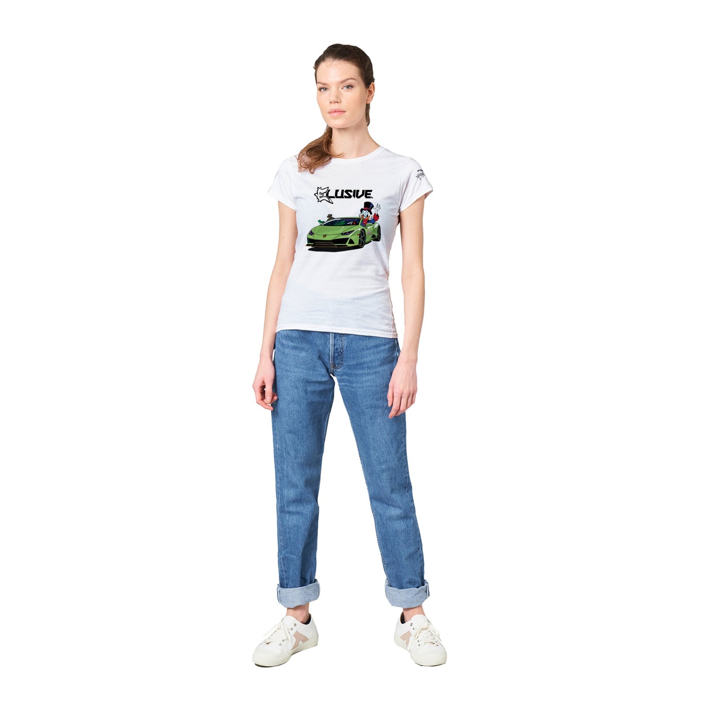 Lambo Scrooge Classic Womens Crewneck T-shirt