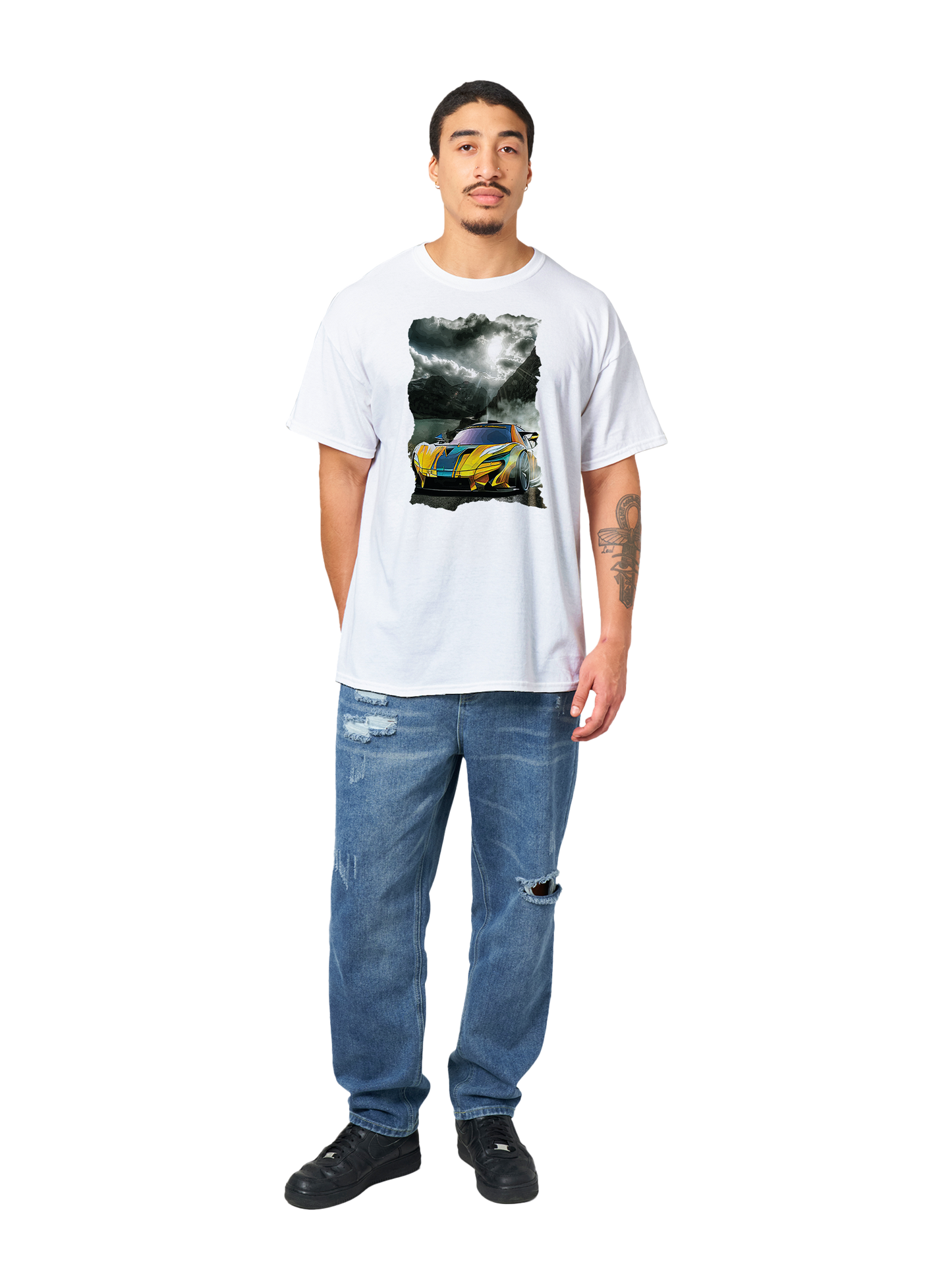 Mountain Smoke Heavyweight Unisex Crewneck T-shirt